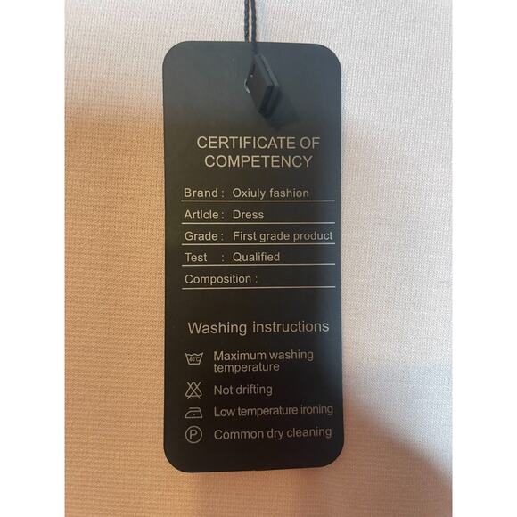 Oxiuly Fashion Womens Ruffle Crew Neck A-Line Dress Short Sleeve Size S Pink NWT - Picture 7 of 8